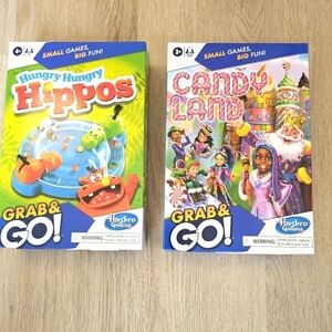 NEW IN BOX Hasbro Kids Games: Candy Land and Hungry Hungry Hippos. Bundle of 2
